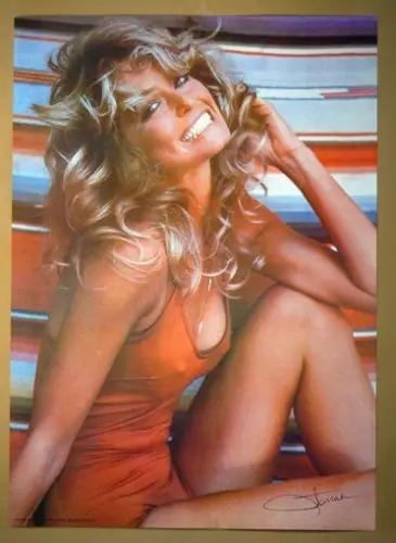 FARRAH FAWCETT 1976 шелк постер декоративная стена картина 24x36inch|Рисование и каллиграфия|