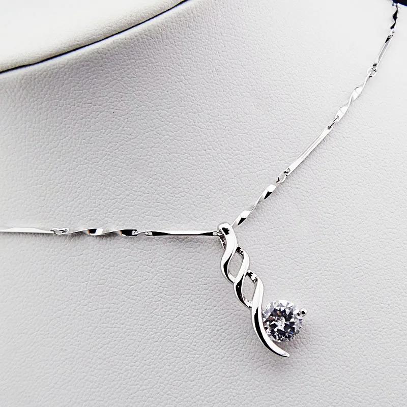 Подвески высококлассные 3 шт. 18 К белое золото P серебро кубический циркон модное