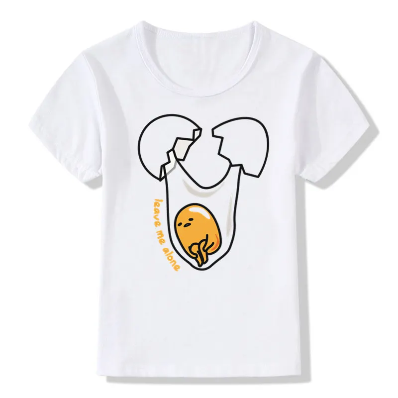 

Boys and Girl Print Japan Anime Lazy Egg Gudetam Print T shirt Children Summer Short Sleeve Top Kids Baby Casual T-shirt,ooo714