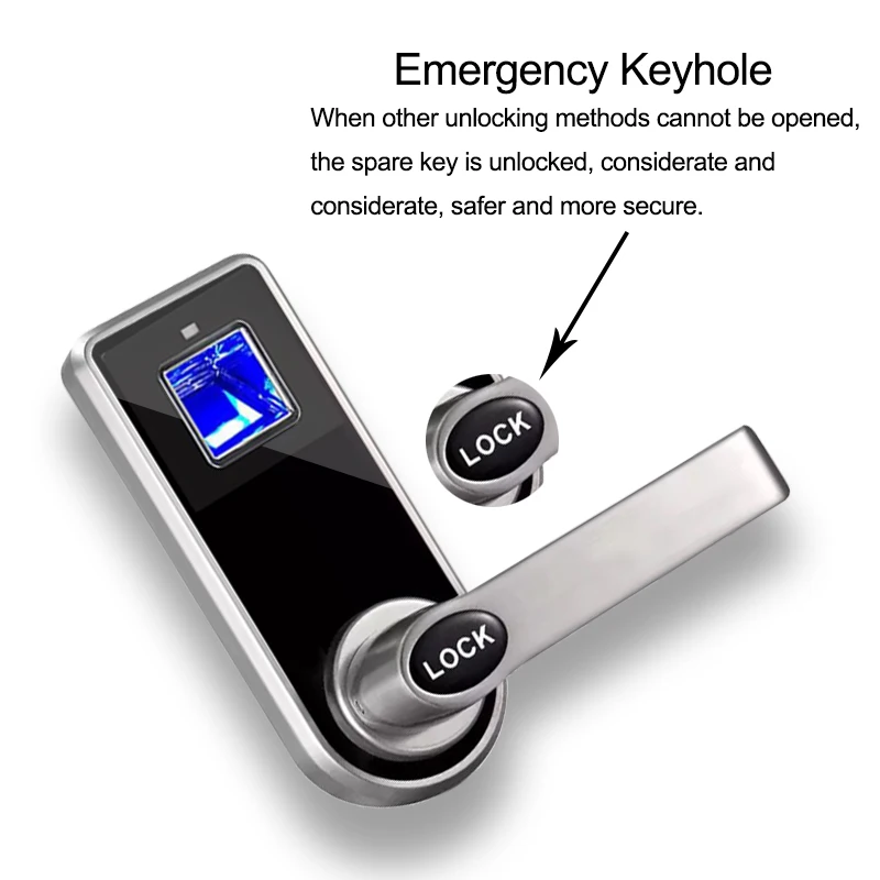 Eseye Biometric Smart Lock Door For Family Hotels Digital Electronic Fingerprint | Безопасность и защита