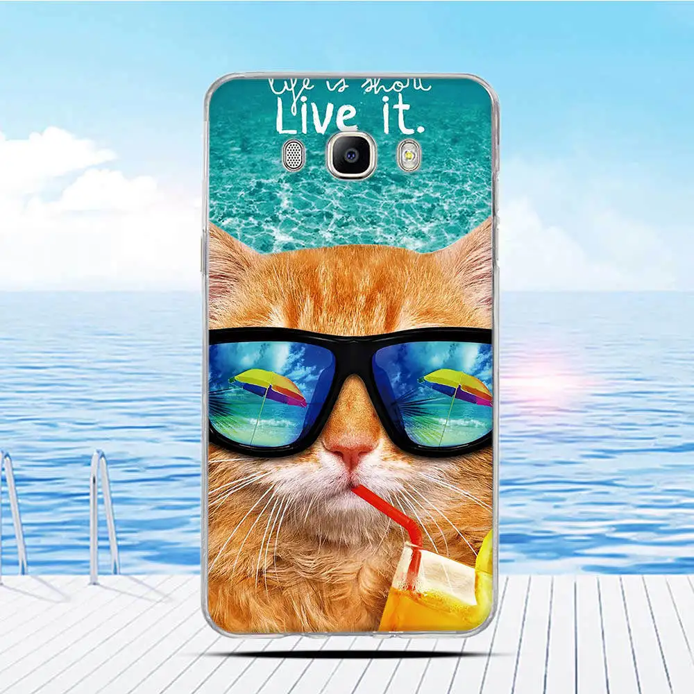 Чехол для Samsung Galaxy J7 2016 J710 J710F мультяшный 3D рельефный рисунок задняя крышка из ТПУ