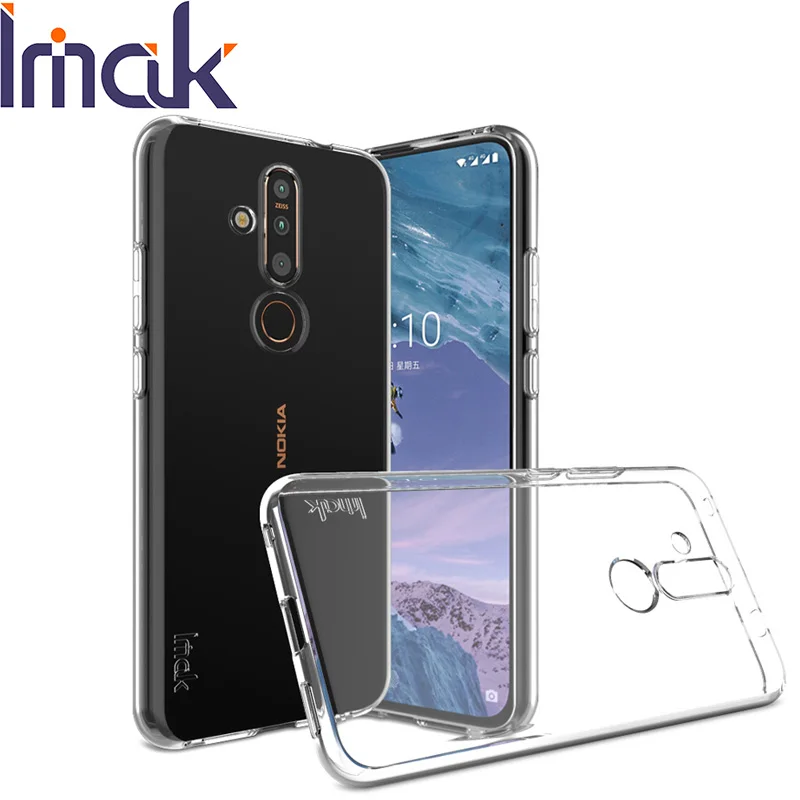 Imak Прозрачный чехол для Nokia X71 Тонкий Мягкий ТПУ силиконовый прозрачный 4 2X7 8 1 Plus X