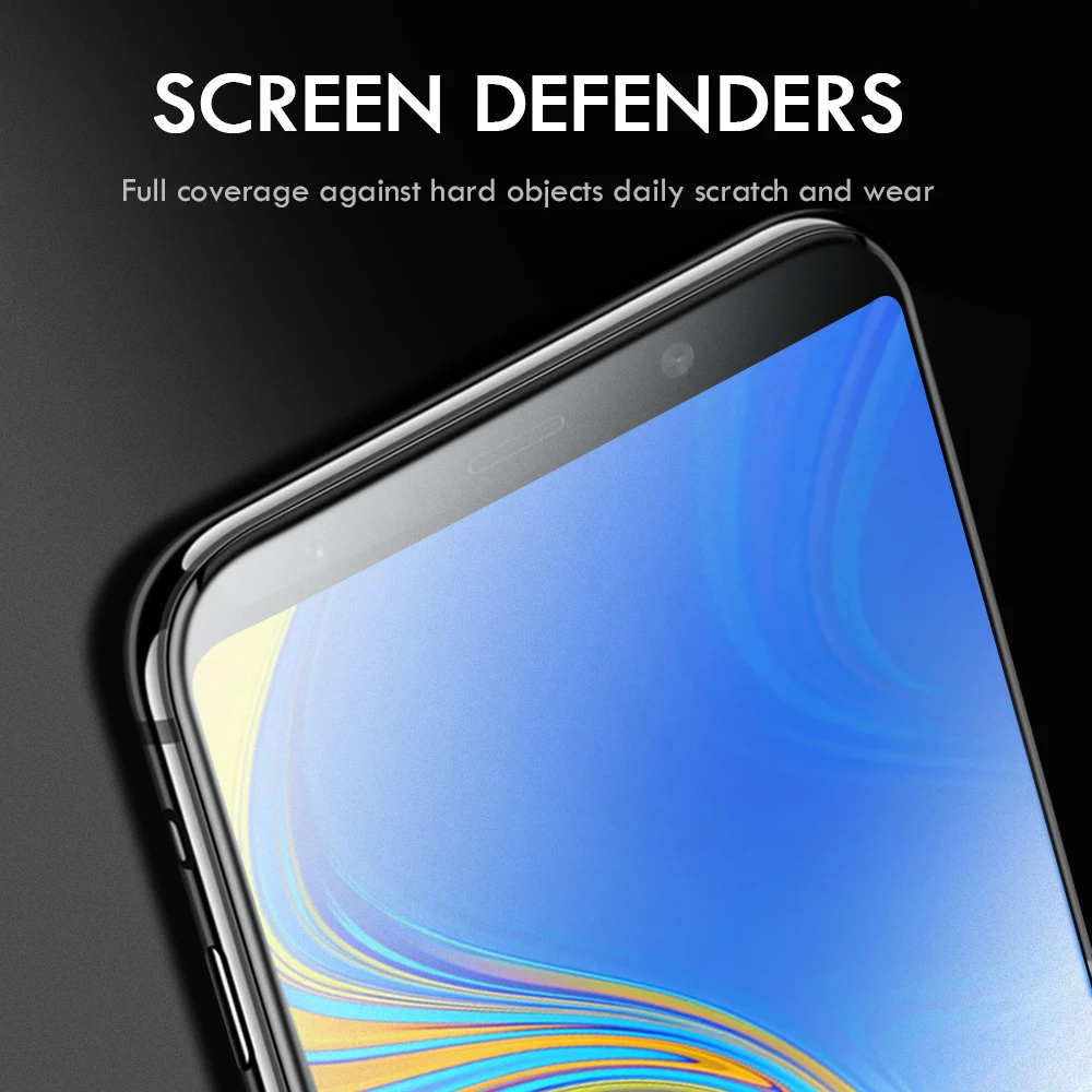 Защитная пленка 0 1 мм для Samsung A9 A8 A7 гелевая Galaxy Plus 2018 3d с гидрогелем задней
