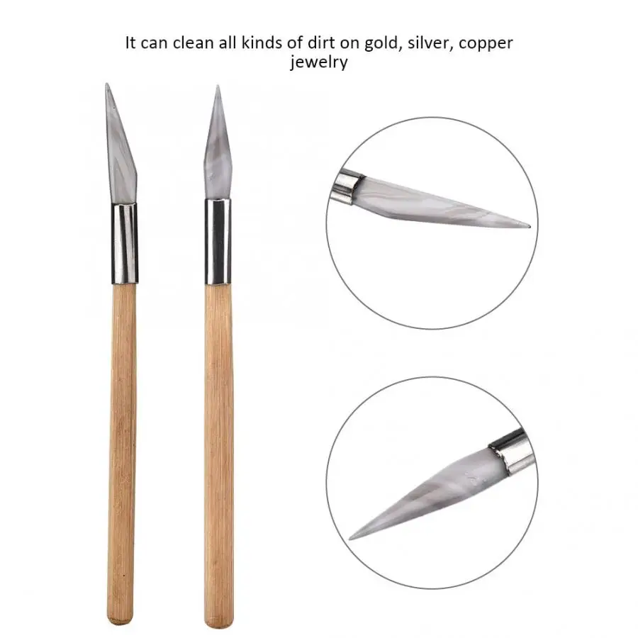 Профессиональный нож/наконечник меча полировальный нож из агата с деревянной