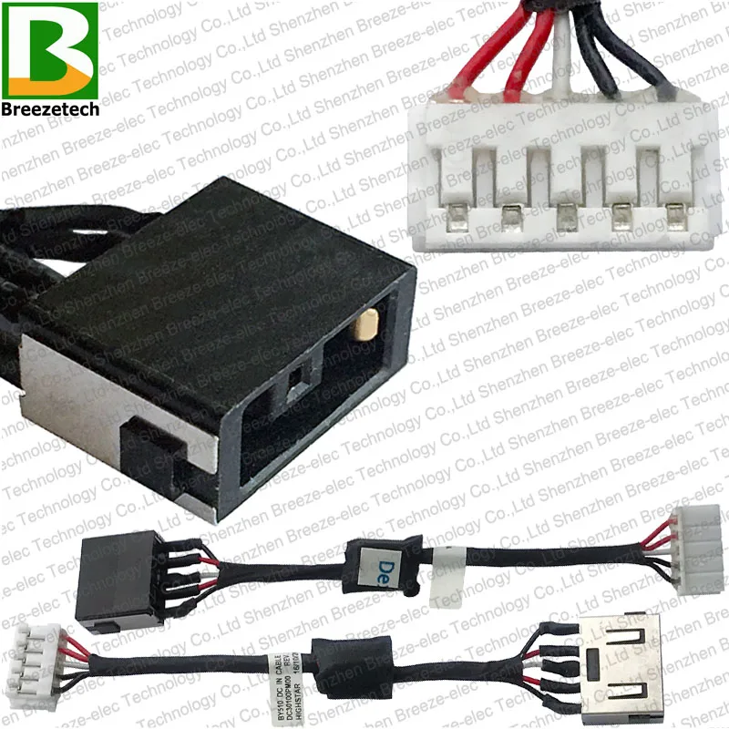 

100% Genuine New Laptop DC Power Jack Socket Connector Cable Plug for Lenovo Ideapad 15.6" Y700-15ISK Y700-15ACZ DC30100PM00