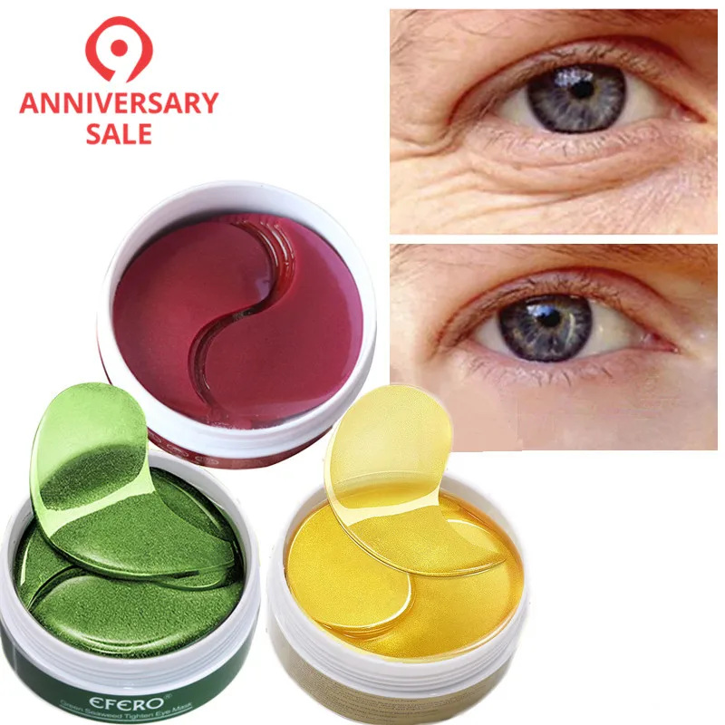 60 ⑤ кор. коллагеновая маска для глаз против морщин гелевая сна пластыри старения