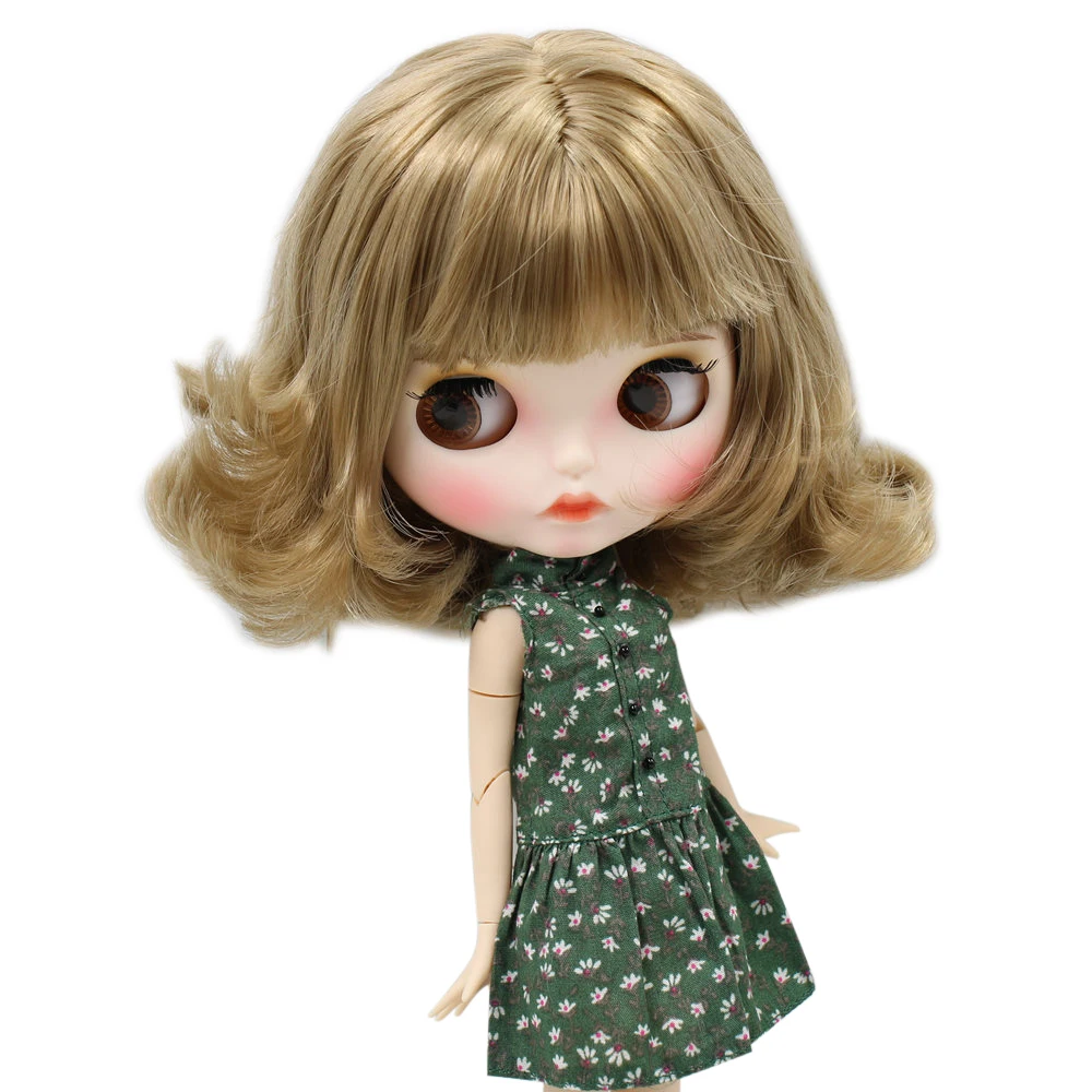 Кукла Blyth ICY DBS для No.BL3227 коричневые волосы резные губы матовое лицо с бровями