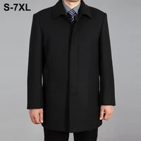 2021 new men winter jacket autumn wool coat high quality woolen jacket male pea coat overcoat men winter long coat plus size 7xl