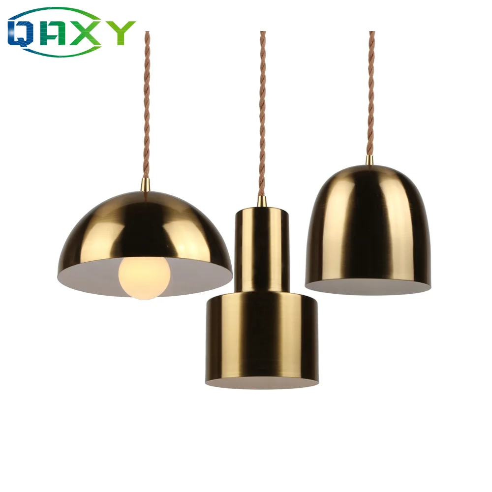 

Post-modern Golden Shade Pendant Lamp 7 Models Are Available E27 Dining Room Pendant Light In Cafes Master/other Bedroom[DP4503]