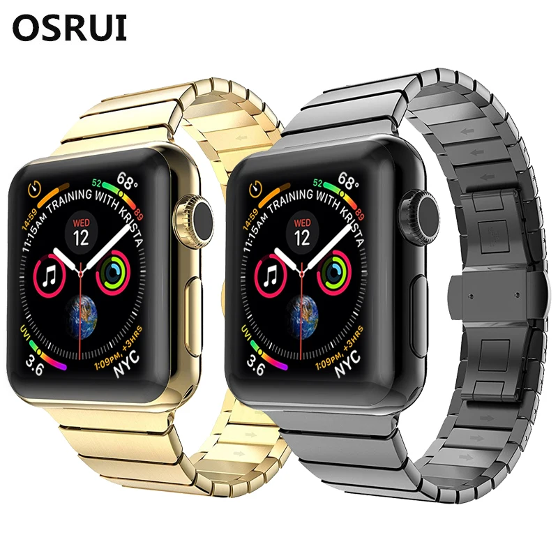 Ремешок OSRUI для Apple watch ремешок часов 4 44 42 мм Бабочка iwatch 3/2/1 40 мм/38 браслет из