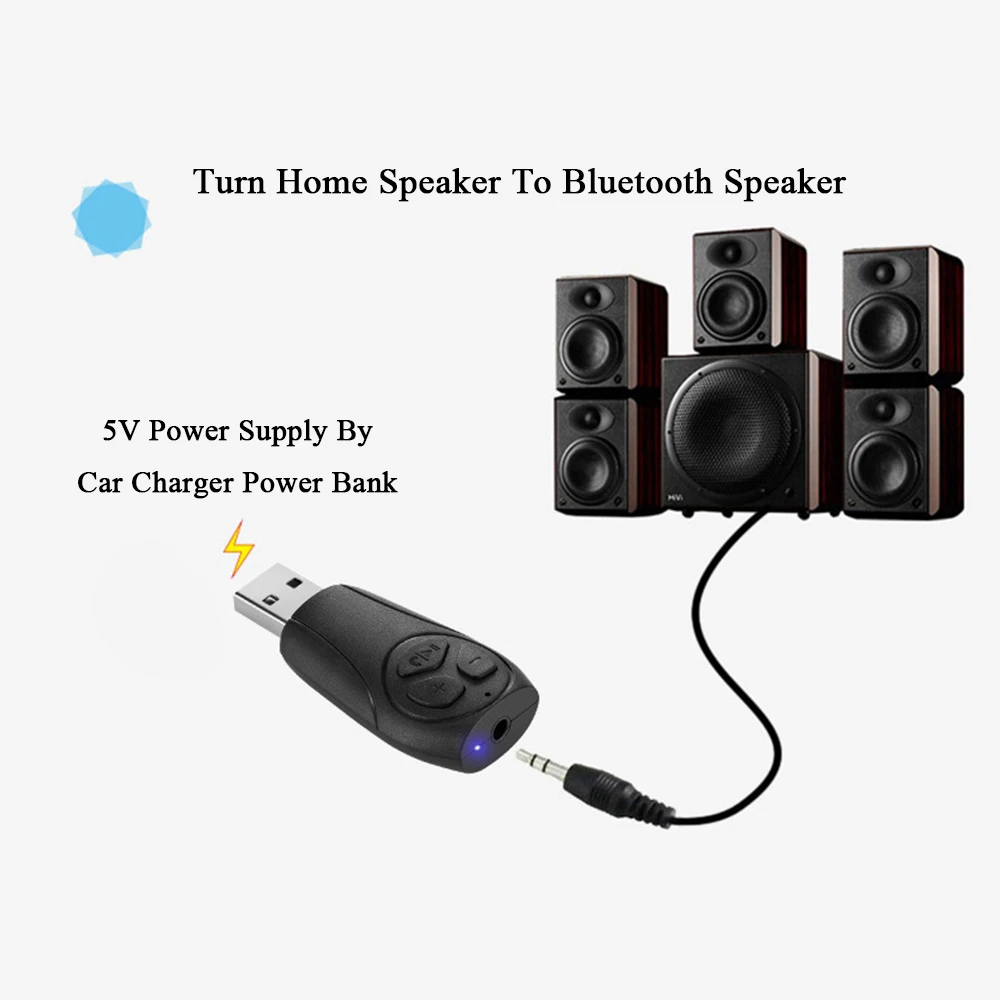 Tancredy автомобиля Bluetooth Audio приемник с микрофоном Bluetooth автомобильный комплект громкой связи A2DP автомобилей USB Bluetooth Aux аудио Mp3 стерео адаптер