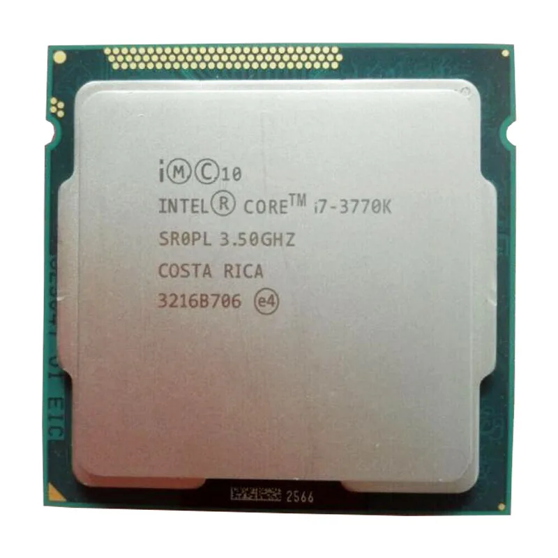 Процессор Intel Core i7 3770K 3 5 ГГц четырехъядерный Кэш-память 8 Мб 77 Вт LGA 1155 процессор с