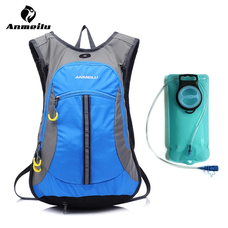 Blue Has Water Bag ANMEILU 2L Воды Мешок+ 15L Гидратации Рюкзак 6 Цветов Открытый Спорт Водонепроницаемый Пешие Прогулки Велоспорт Mochila Hidratacion Camelback - Цвет: Blue Has Water Bag