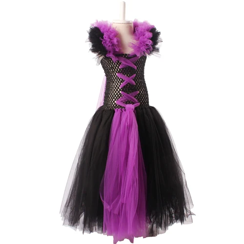 Maleficent Dress Maleficent/платье-пачка «злая королева» с рожками; платье-пачка для девочек; вечерние Детские костюмы для костюмированной вечеринки на Хэллоуин; реквизит для фотосессии; TS127 - Цвет: Maleficent Dress