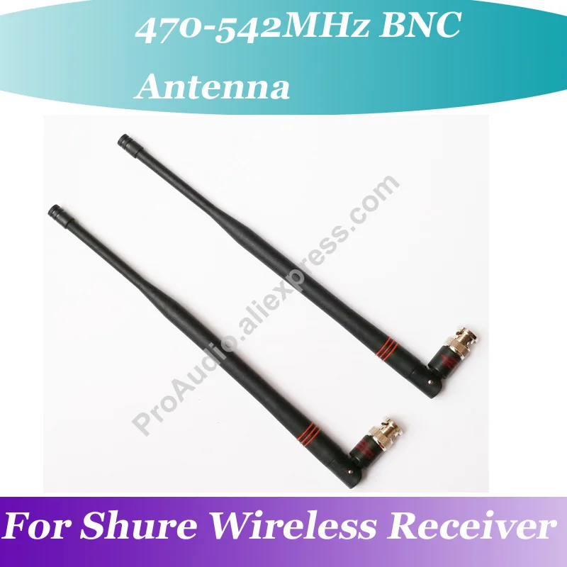 2 пары (4 шт.) резиновая антенна OEM 10 1 &quotBNC для беспроводного приемника SHURE UHF 470 МГц