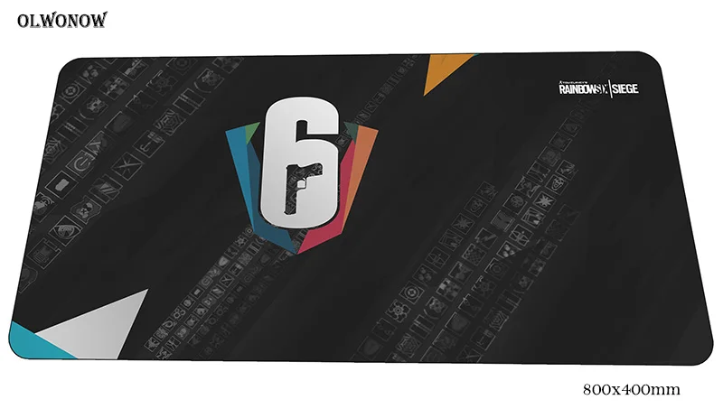 Rainbow six siege геймерский коврик для мыши большой 800x400x3 мм игровой коврик для мыши Бестселлер Аксессуары для ноутбуков ПК эргономичный коврик для мыши - Цвет: Size 800x400x3mm