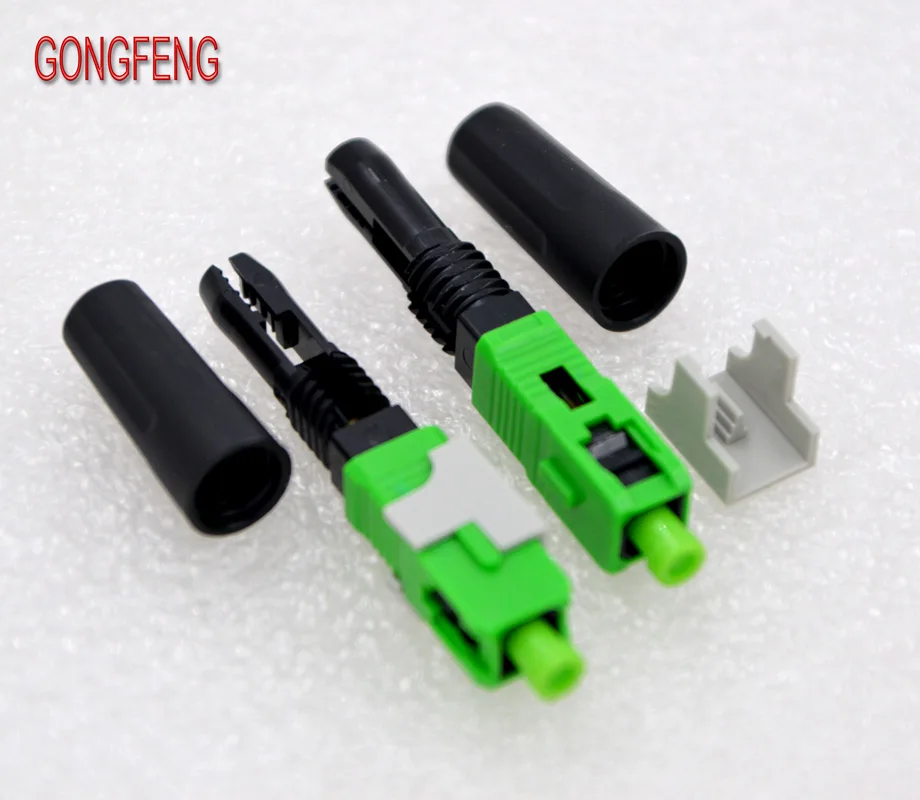 GONGFENG 100 шт. Новинка SC/APC оптоволоконный быстрый разъем FTTH, встроенный оптоволоконный быстрый разъем, специальная