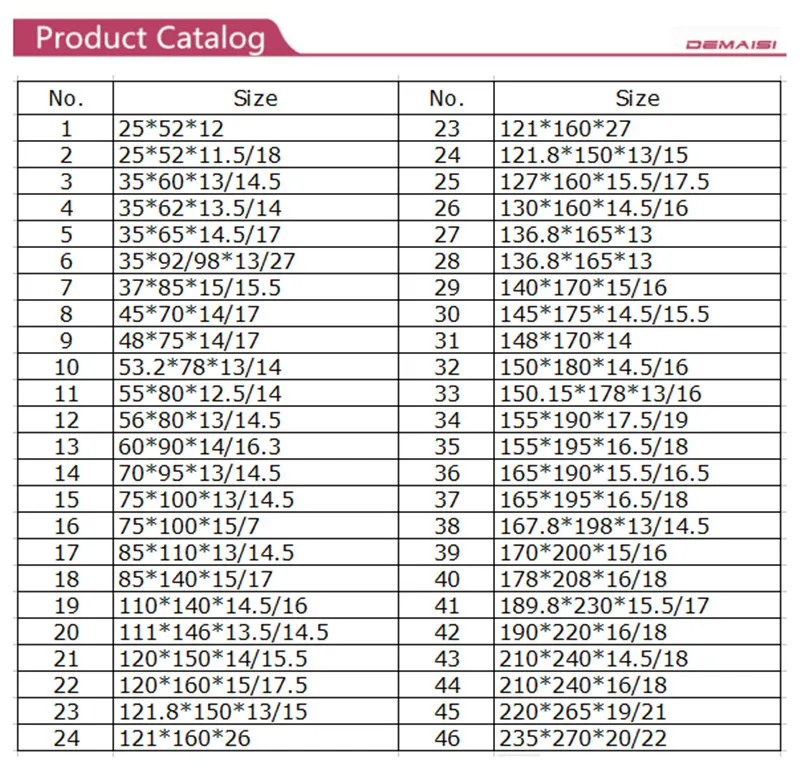 DEMAISI 35*60*13/14,5 или 35X60X13/14,5 OEM 12017029B лабиринт тип кассета сальник