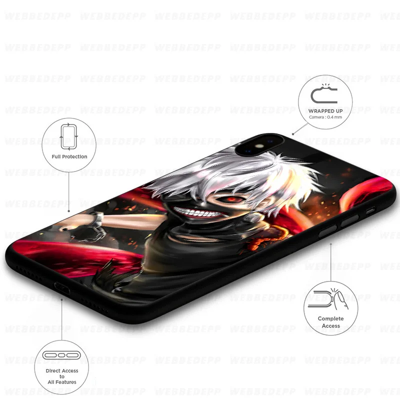 WEBBEDEPP Tokyo Ghoul мягкий чехол для Xiaomi Mi 9T 9 8 SE 6 A1 A2 A3 Lite MiA1 MiA2 MiA3 F1 MAX 3 Mi8 CC9E CC9 |