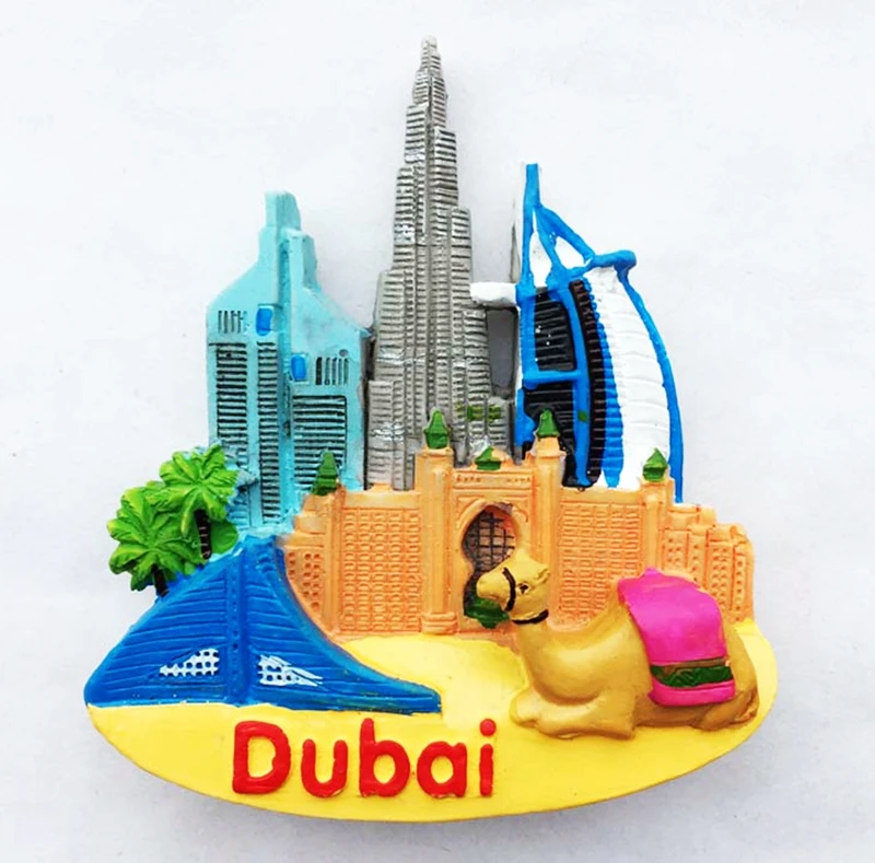 Burj Khalifa отель парус Atlantis 3D магниты на холодильник Дубай туристические сувениры