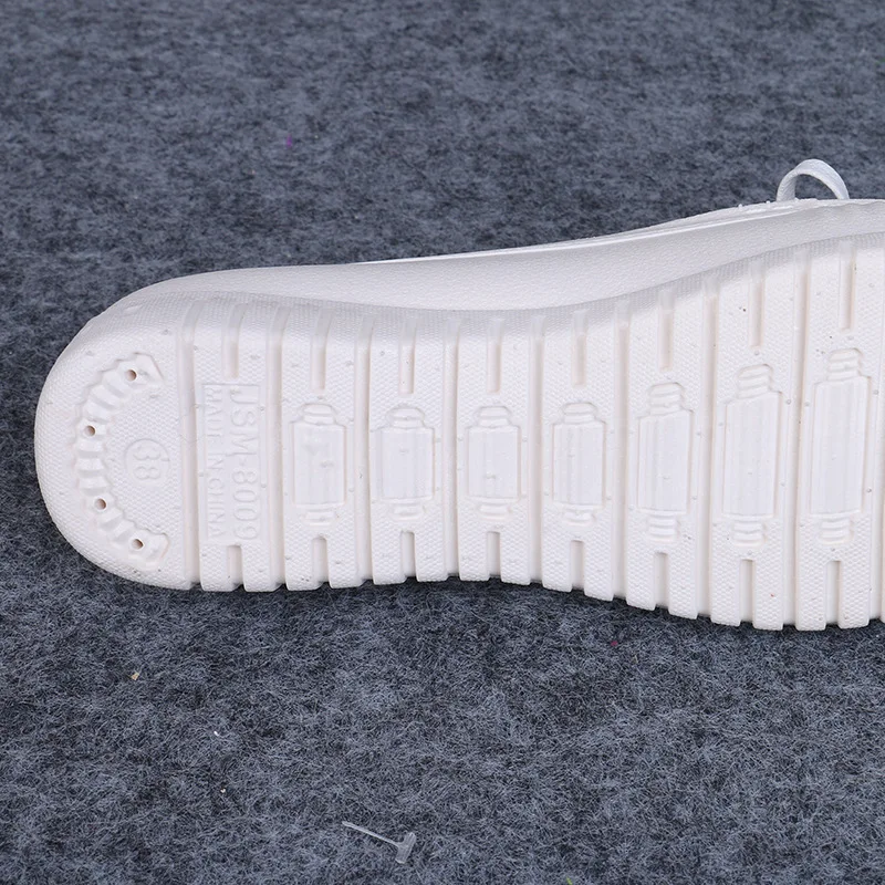 Solid White Plastic Women Shoes Soft Bottom Comfortable Casual Flat Platform Nurse Plus Size Leisure Sneakers Flats | Обувь