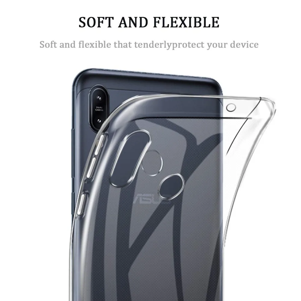 Asus Zenfone Max Pro M2 ZB631KL силиконовый прозрачный Футляр задняя крышка чехол для телефона