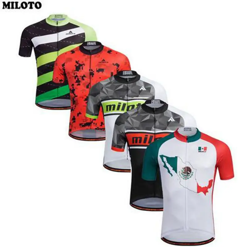 MILOTO Pro Team Мужская велосипедная Джерси Ropa Ciclismo одежда с коротким рукавом