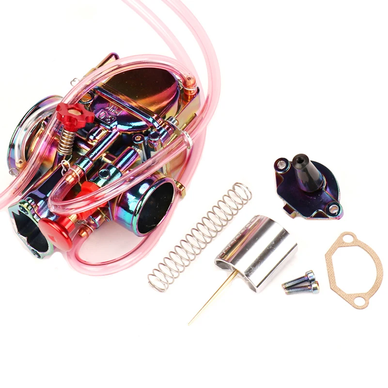 Красочные 28 30 32 34 мм мотоциклетные PWK карбюраторы Carburador Carb для 110cc 250cc 2T 4T двухтактный двигатель скутер Dirt Pit