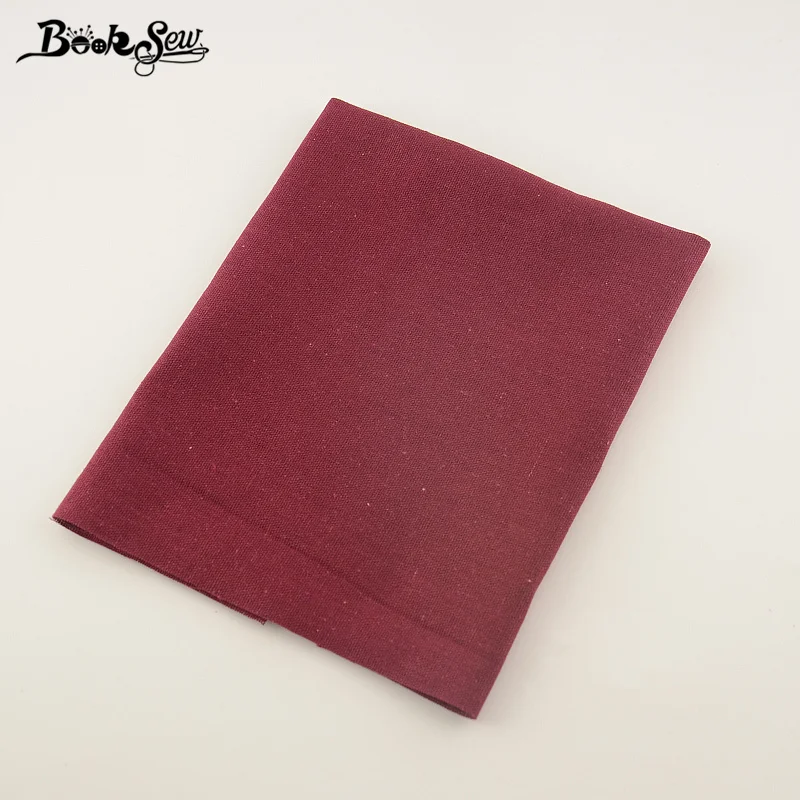 

Booksew Wine Red Home Textile Cotton Linen Fabric For Tablecloth Pillow Bag Curtain Cushion Zakka CM Sewing Material Tissu