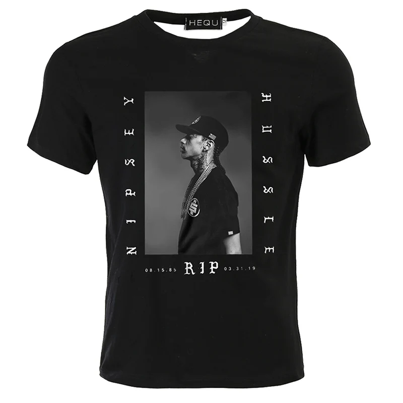 Футболки memento Nipsey Hussle, летние крутые Топы с коротким рукавом, футболки в стиле хип-хоп, повседневные свободные черные хлопковые футболки