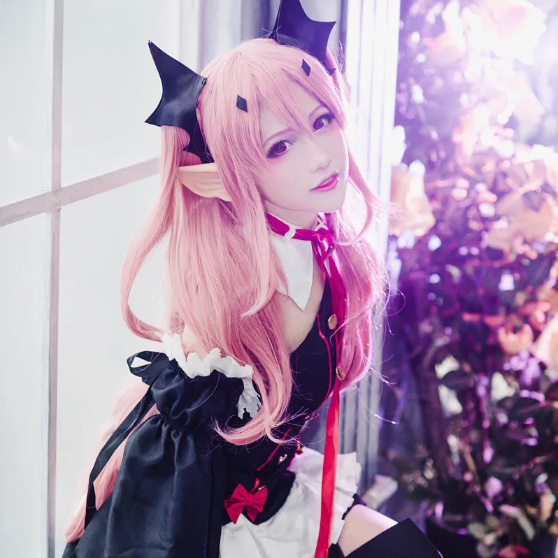 Термостойкий прямой парик для косплея Owari no Seraph Of The End Krul Tepes длиной 100 см|Костюмы