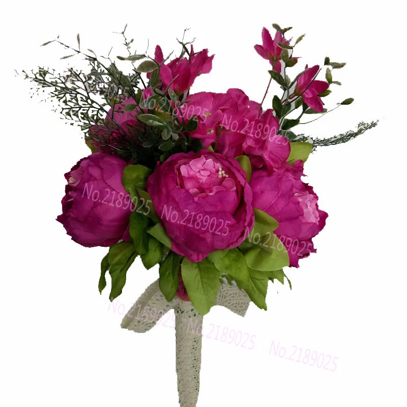 2018 синий белый свадебный цветок новый искусственный букет невесты цветов для