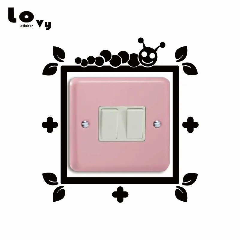 Light Switch Cover Surround Wall Sticker Decal Transfer Decoration | Дом и сад