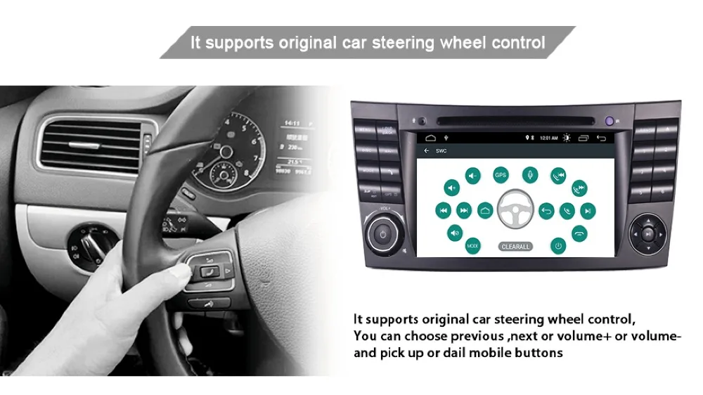 Новейший Android 9,0 ips Сенсорный автомобильный dvd-плеер с экраном для Mercedes Benz E-Class W211 E200 E220 E300 E350 четырехъядерный Wifi радио