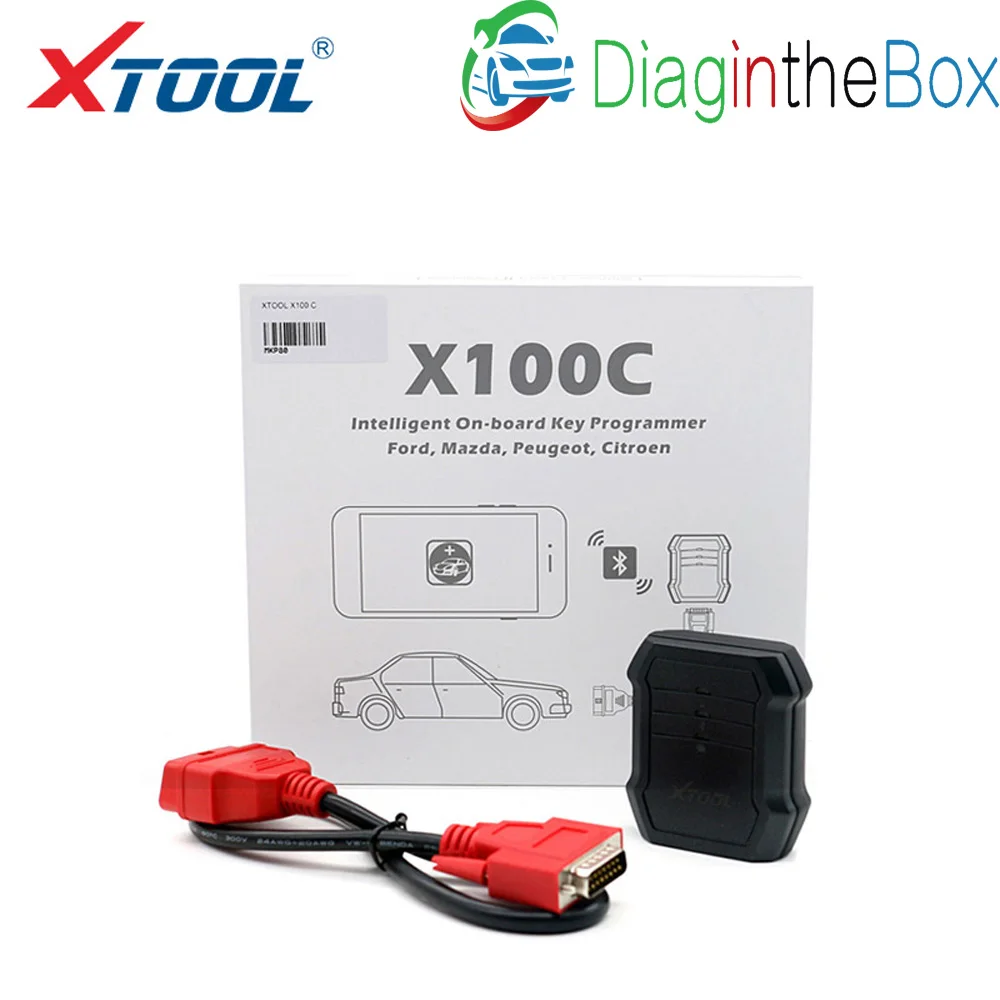 Xtool X100C автоматический ключевой программист для Ford Mazda peugeot Citroen 4 в 1 pin code reader Android и