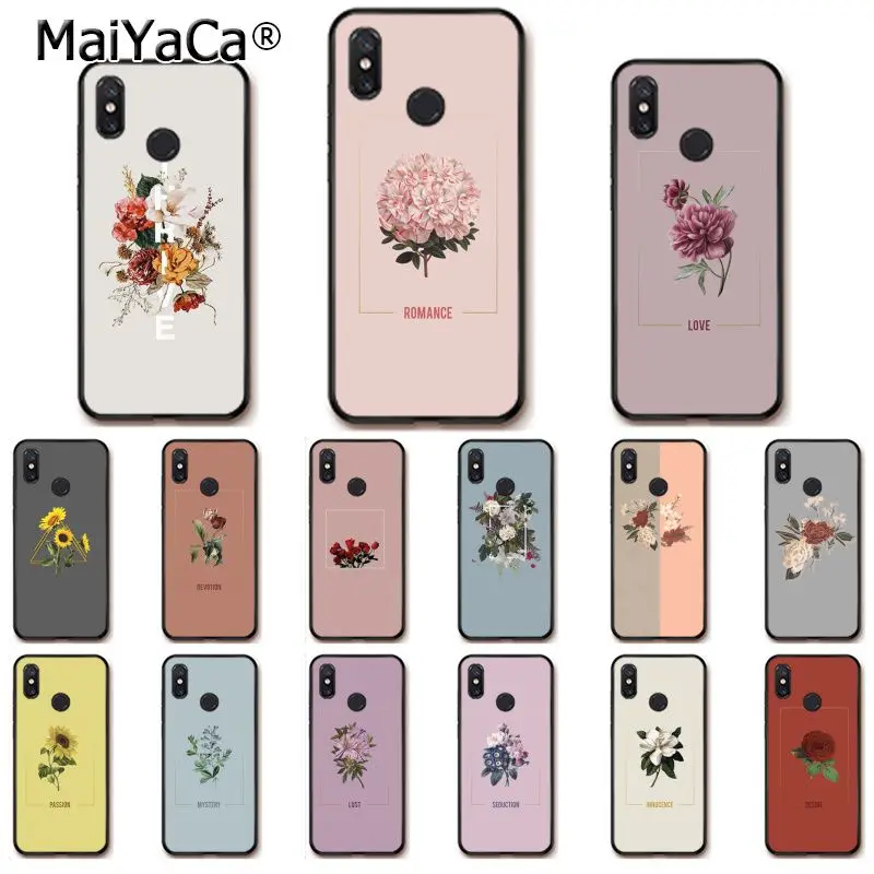 MaiYaCa любовь страсть Желтая роза Подсолнух искусство эстетика PhoneCase для Xiaomi Redmi8 4X 6A