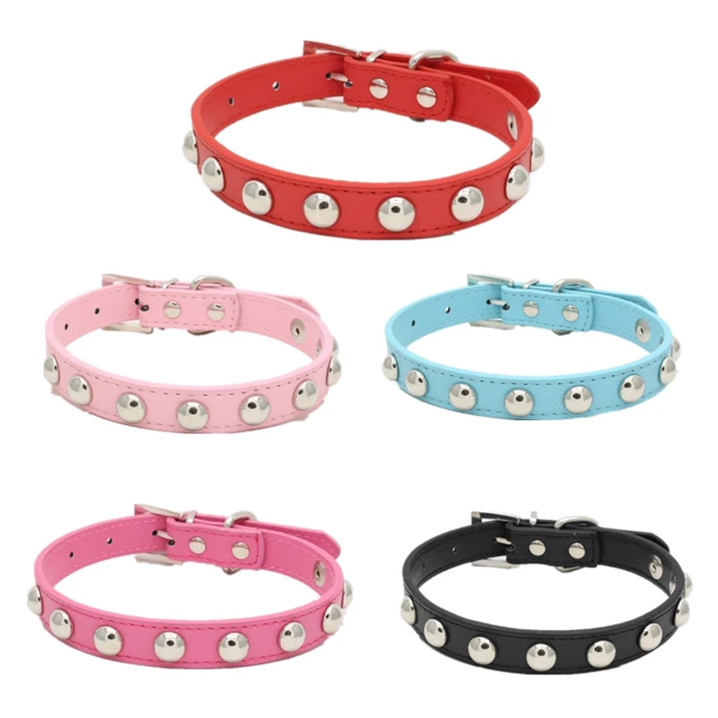 Милый гриб гвоздь шпилька для домашних животных шею ошейник собак искусственная