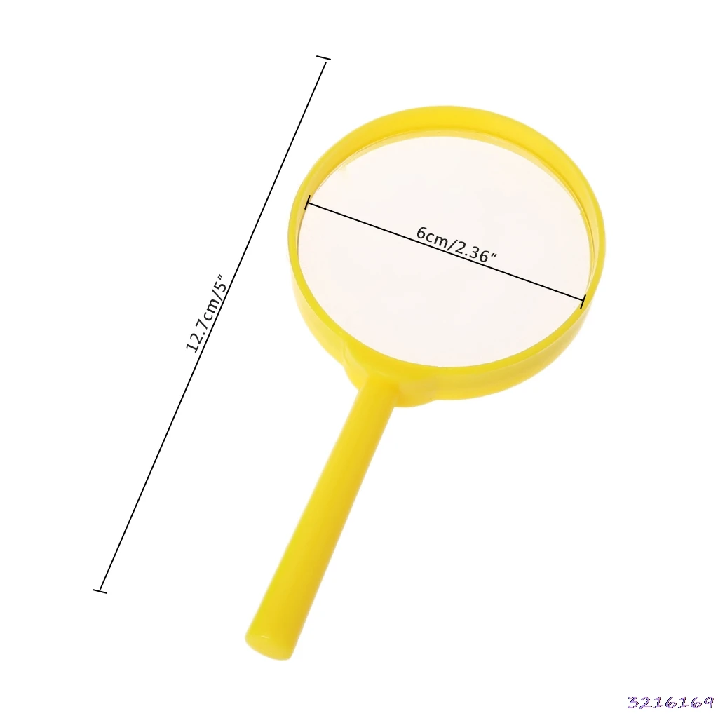 Portable Handheld Magnifier 60mm 3X Magnifying Loupe Reading Glass Lens Kids Toy | Инструменты