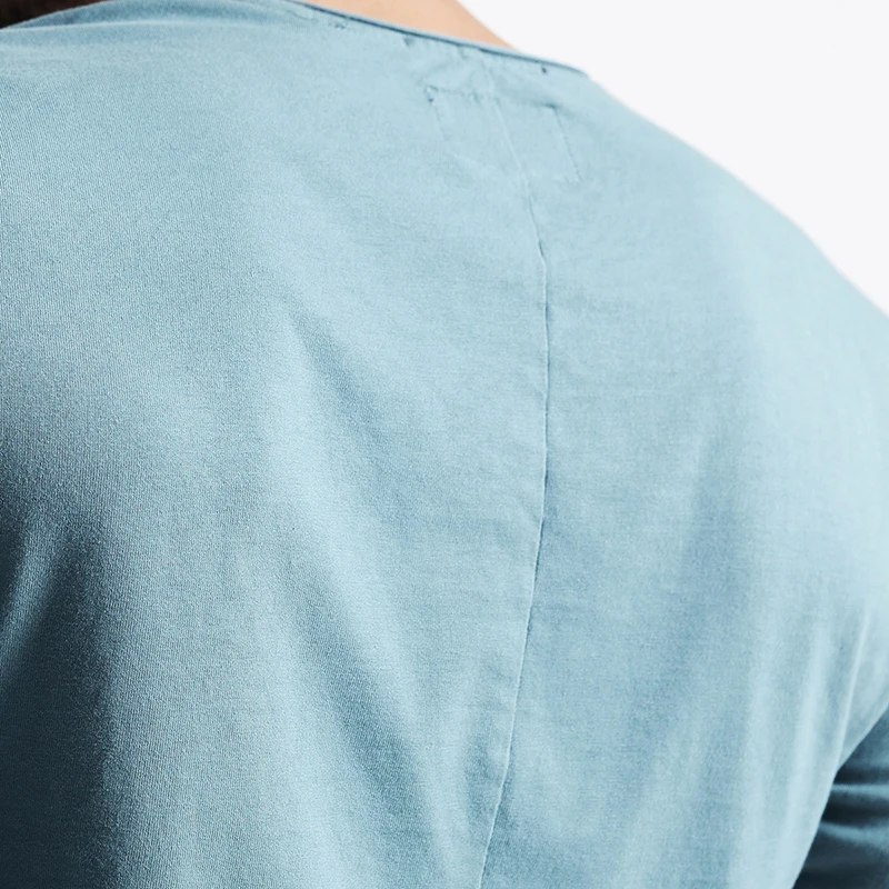 Мужская повседневная футболка SIMWOOD стильная осенняя с длинным рукавом