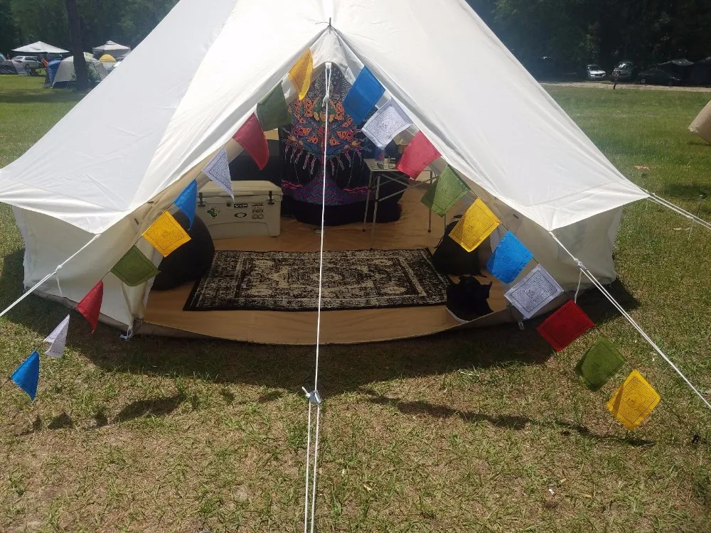 Grntamn диаметр 5 м водонепроницаемый колокол палатка открытый Glamping Палатка с дымоходом