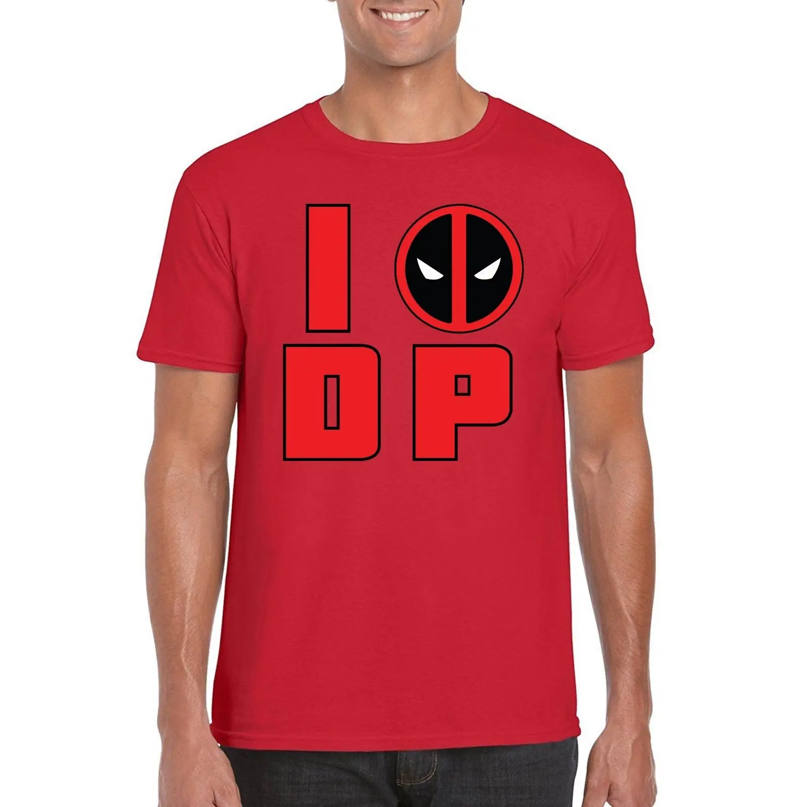 Футболка с надписью I Love Dead pool футболка крутая Повседневная унисекс новая модная