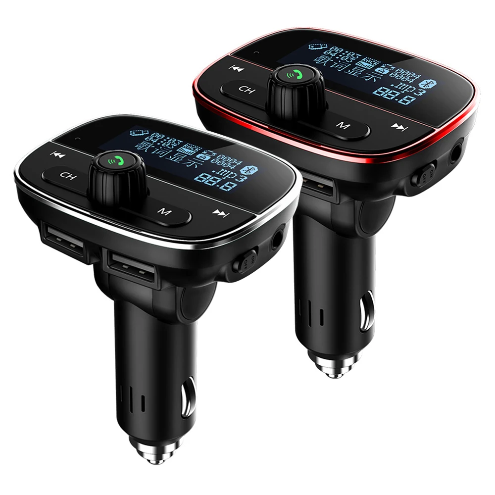 Автомобильный беспроводной Bluetooth комплект, fm-передатчик, ЖК-дисплей, Автомобильный MP3-плеер, двойное USB зарядное устройство, прикуриватель, автомобильные аудио аксессуары
