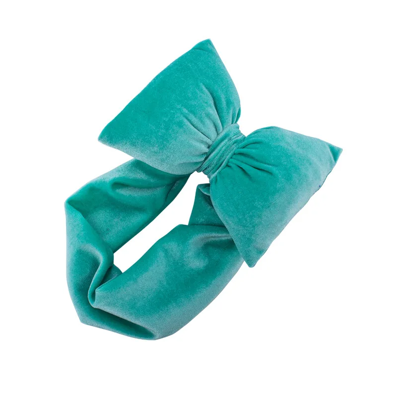 Повязка на голову детская с бархатным бантом зимняя 2020 | Детская одежда и обувь