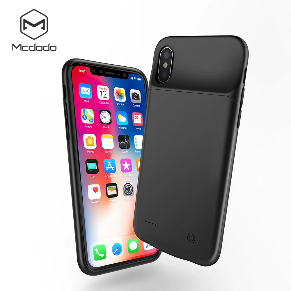 Mcdodo Чехлы для зарядного устройства iPhone X 3200 мАч чехол портативного Ультратонкий