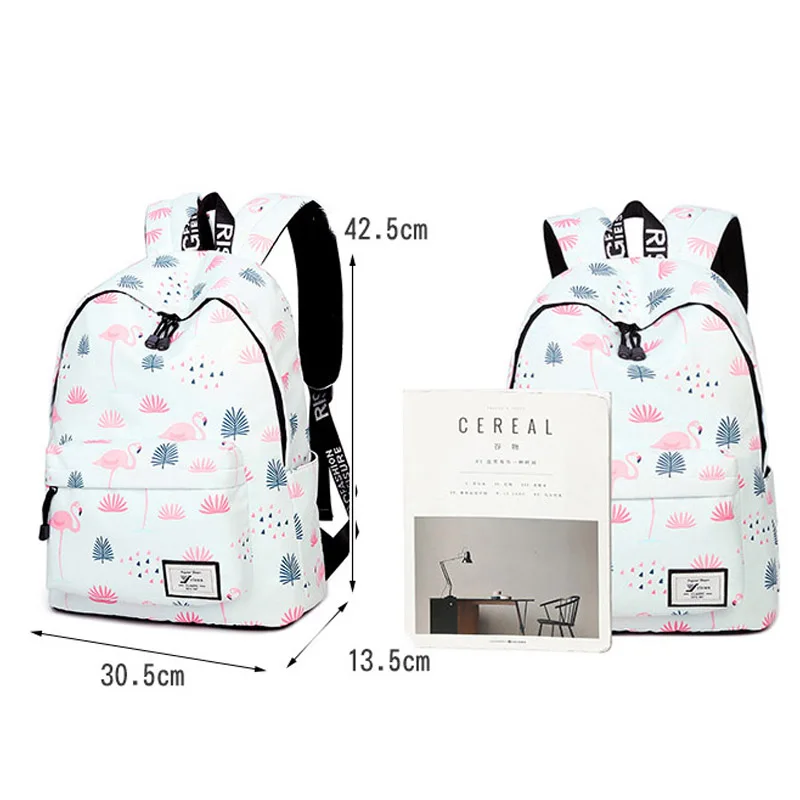 Рюкзак для женщин Winner модный рюкзак с фламинго милые школьные ранцы подростков