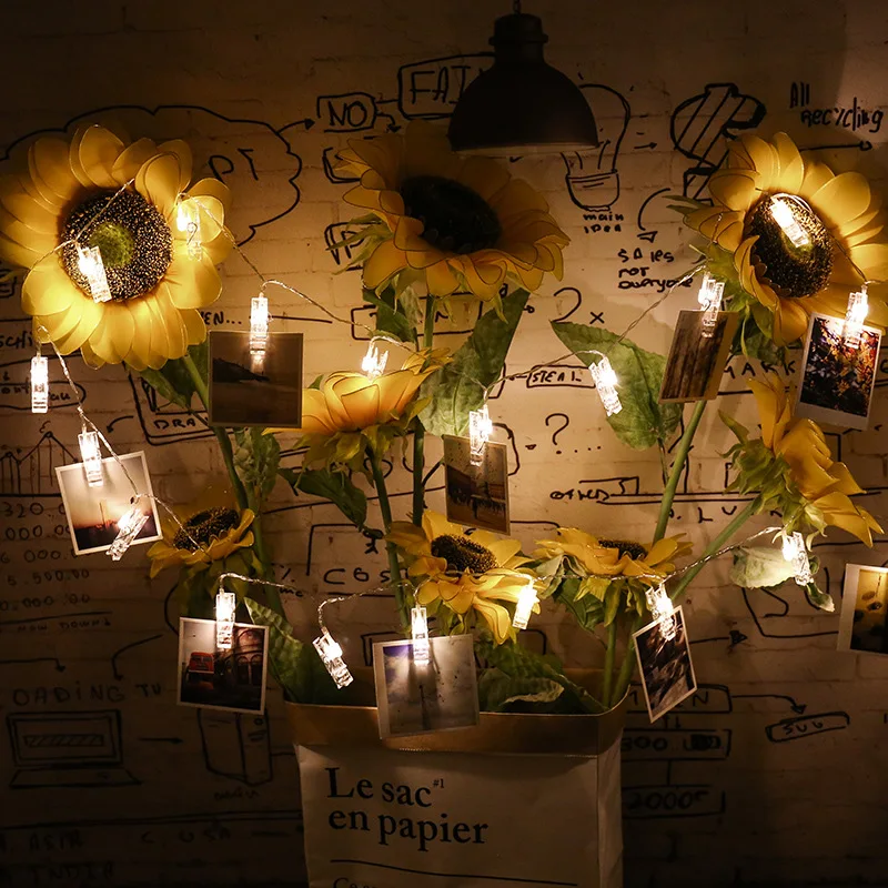 

10 20 50 LED карта фото клип свет СВЕТОДИОДНАЯ Гирлянда сказочные огни на батарейках Рождество Свадьба дом Спальня украшение для вечеринки