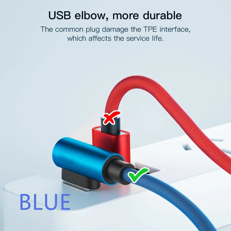 Кабель для быстрой зарядки на 90 градусов с micro usb USB Android L шнур передачи данных