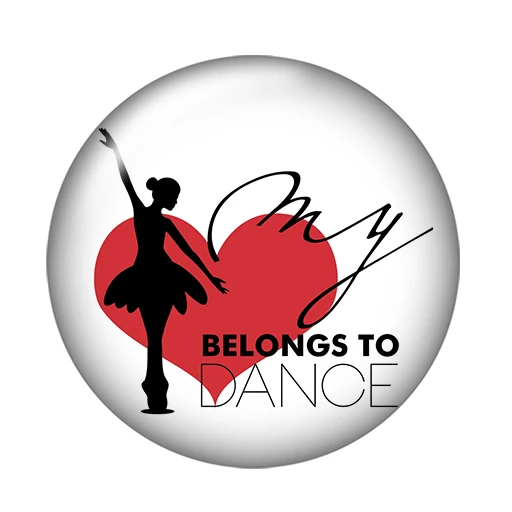 Балет Love Dancing 10 шт. смешанный 12 мм/16 мм/18 мм/25 мм Круглый фото стеклянный кабошон