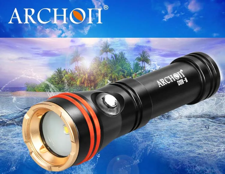 Морской карманный фонарик для дайвинга ARCHON D11V-II D11V фотография дайвинг светильник видео светильник 100 м подводный фонарь для снорклинга Макс 1200 люмен