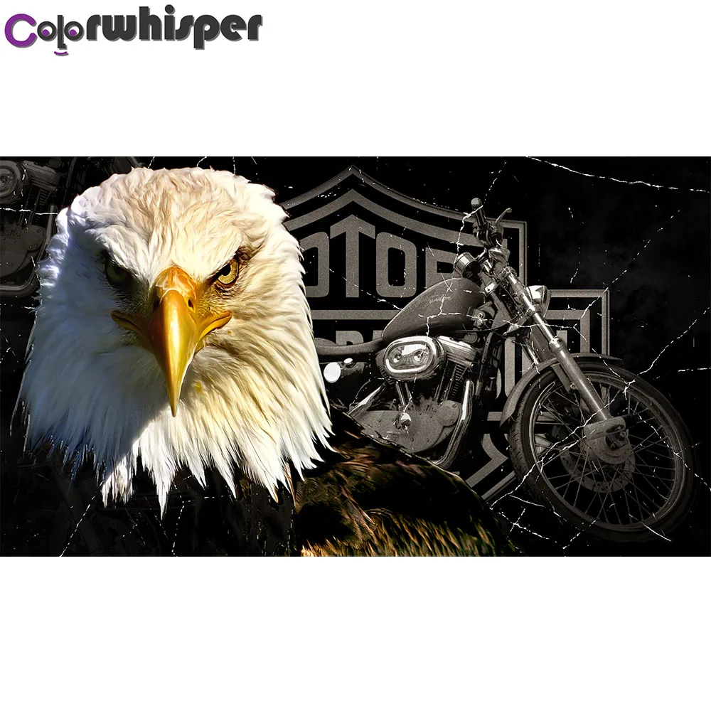 

Алмазная живопись, полноразмерная/круглая алмазная живопись с золотым орлом, 5D алмазная живопись, вышивка крестиком, картина 068QW